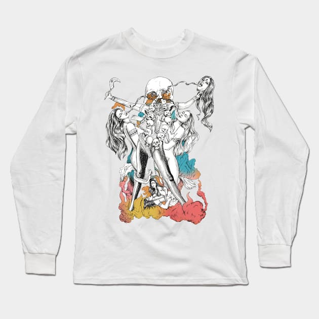 Chhinnamasta Long Sleeve T-Shirt by rjartworks